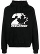 Dsquared2 Drawstring Cotton Hoodie.