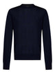 Dsquared2 Navy Blue Tricot Wool Crewneck Sweater