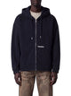 Dsquared2 Zipup Hoodie In Stretch Cotton, Blue