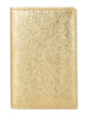 Comme Des Garçons Wallet Comme Des Garçons Metallic Gold Leather Card Holder