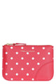 Comme Des Garçons Wallet Logo Detail Flat Leather Pouch