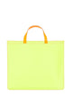 Comme Des Garçons Wallet Super Fluo Leather Tote Bag