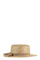 Fabiana Filippi Raffia Straw Hat With Grosgrain Ribbon