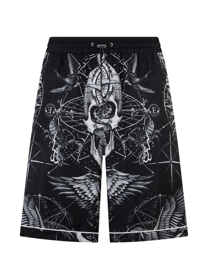 Philipp Plein Philipp Plein Printed Silk Shorts