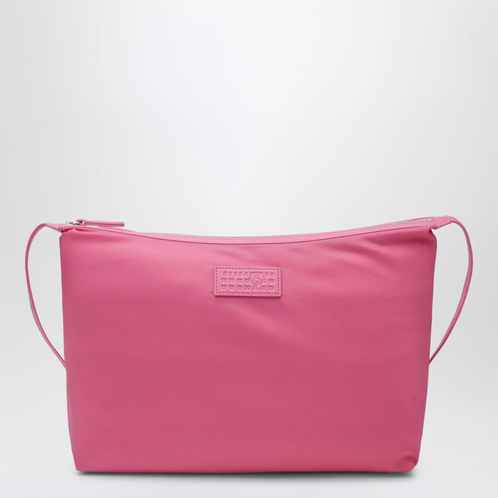 Mm6 Maison Margiela Numeric Crossbody Bag In Nylon, Carmine Rose