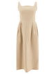 Sandbeige Yellow Silk Dress
