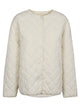Sandbeige Quilted Nylon Jacket