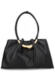 Cult Gaia Black Leather Shoulder Bag