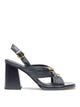 Pinko Black Lara Pump Sandals