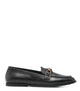 Pinko Black Leather Flat Shoes