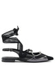 Pinko Black Leather Ballerinas