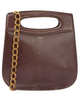 Soeur Chocolate Brown Chain-Link Strap Bag