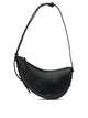 Soeur Black Leather Shoulder Bag