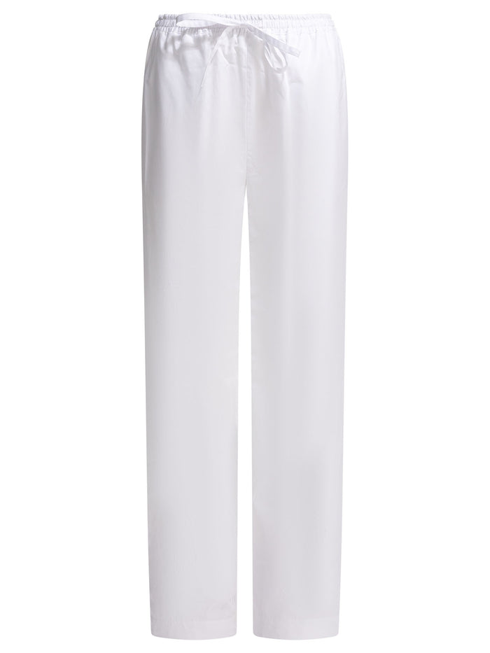 Loulou De Saison White Cotton Trousers