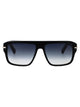 Ferragamo Black/Greadient Blue Acetate Sunglasses