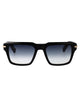 Ferragamo Black/Gradient Blue Acetate Sunglasses
