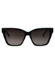 Ferragamo Black Acetate Sunglasses