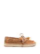 Aquazzura Seafarer Espadrilles In Tobacco Suede Leather