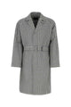 Prada Embroidered Cotton Overcoat