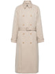 Prada Cappuccino Gabardine Trench Coat
