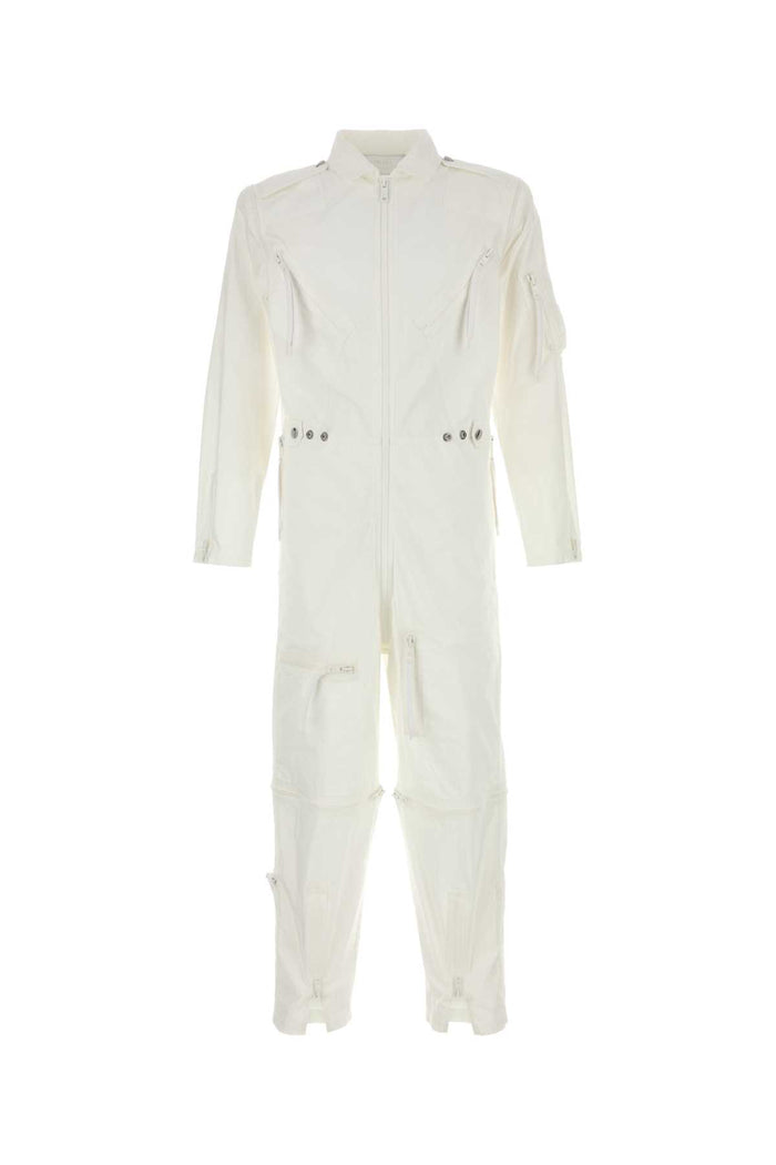 Prada White Cotton Jumpsuit