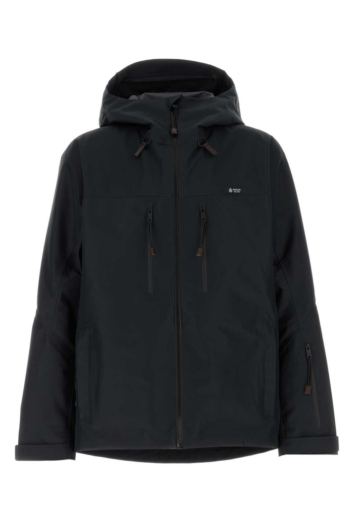 Prada Black Polyester Windbreaker