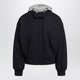 Prada Navy Wool Hooded Jacket