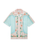 Casablanca Cuban Collar Short Sleeve Shirt