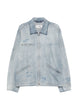 Mm6 Maison Margiela Washed Blue Zipup Denim Jacket