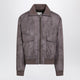 Mm6 Maison Margiela Brown Technical Fabric Zipup Jacket