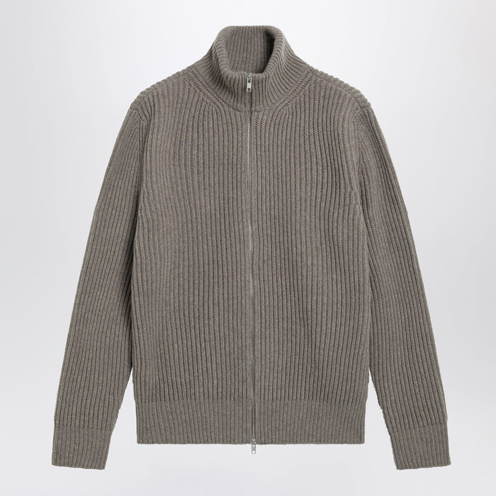 Mm6 Maison Margiela Beige Mélange Wool Cardigan