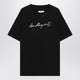 Mm6 Maison Margiela Black Tshirt With Logo Print