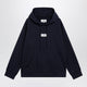 Mm6 Maison Margiela Navy Blue Cotton Hoodie