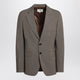 Mm6 Maison Margiela Single-Breasted Jacket Brown In Wool Blend