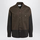 Mm6 Maison Margiela Twotone Brown Shirt In Wool Blend