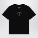 Mm6 Maison Margiela Black T-Shirt With Logo Print