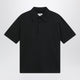 Mm6 Maison Margiela Black Cotton Polo Shirt