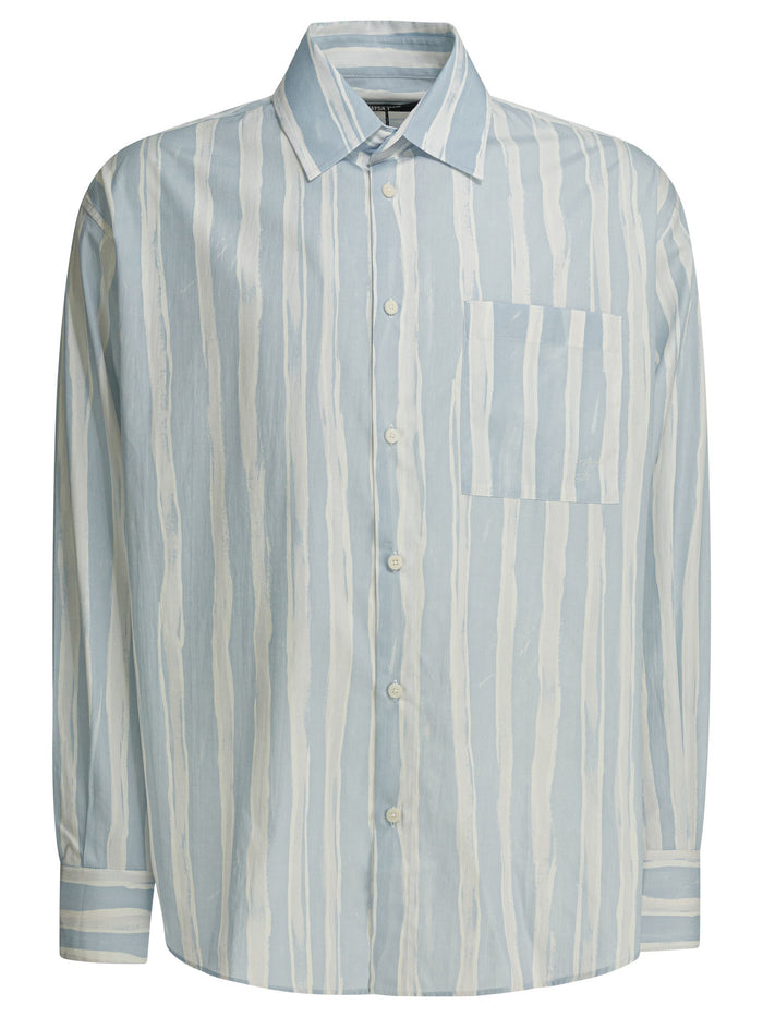 Jacquemus Blue Cotton Shirt