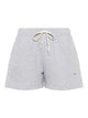 Autry Grey Cotton Polyester Shorts