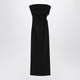 Max Mara Black Bustier Dress In Wool Blend
