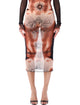 Jean Paul Gaultier Jean Paul Gaultier Re-Edition Safe Sex Tattoo Mesh Skirt