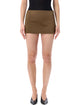 The Frankie Shop The Frankie Shop Hera Satin Mini Skirt - Brown