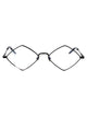 Saint Laurent Black-Black-Transparent Metal Glasses