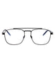 Saint Laurent Black-Crystal-Transparent Metal Glasses