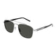 Saint Laurent Silver Crystal Grey Metal Sunglasses