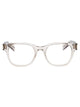 Saint Laurent Beige-Beige-Transparent Acetate Glasses