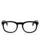 Saint Laurent Black-Black-Transparent Recycled Acetate Glasses
