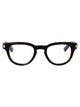Saint Laurent Havana-Havana-Transparent Acetate Glasses