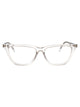 Saint Laurent Beige-Beige-Transparent Acetate Glasses
