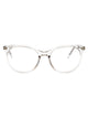 Saint Laurent Beige-Beige-Transparent Acetate Glasses